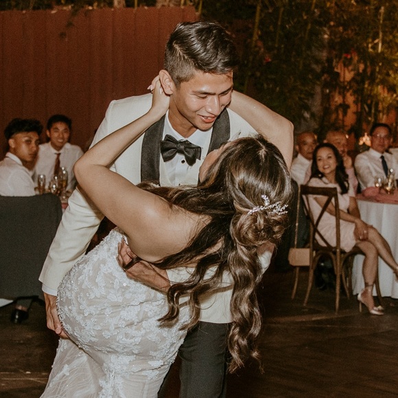 BHLDN Twigs & Honey Leaflet Small Silver Spray Crystal Hair Pins x2 - Picture 4 of 5